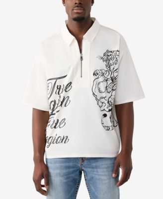 Men's Half-Zip Regular-Fit Shirt