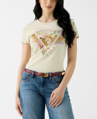 Women's Crewneck Palm Triangle Logo T-Shirt