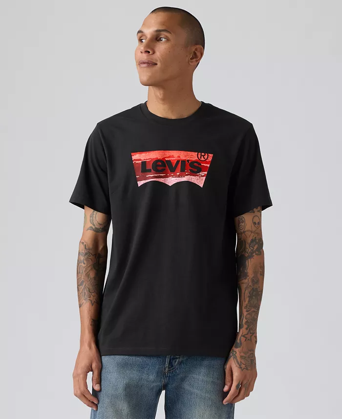 Men's Graphic Logo Batwing Short-Sleeve T-shirt - thumbnail 4