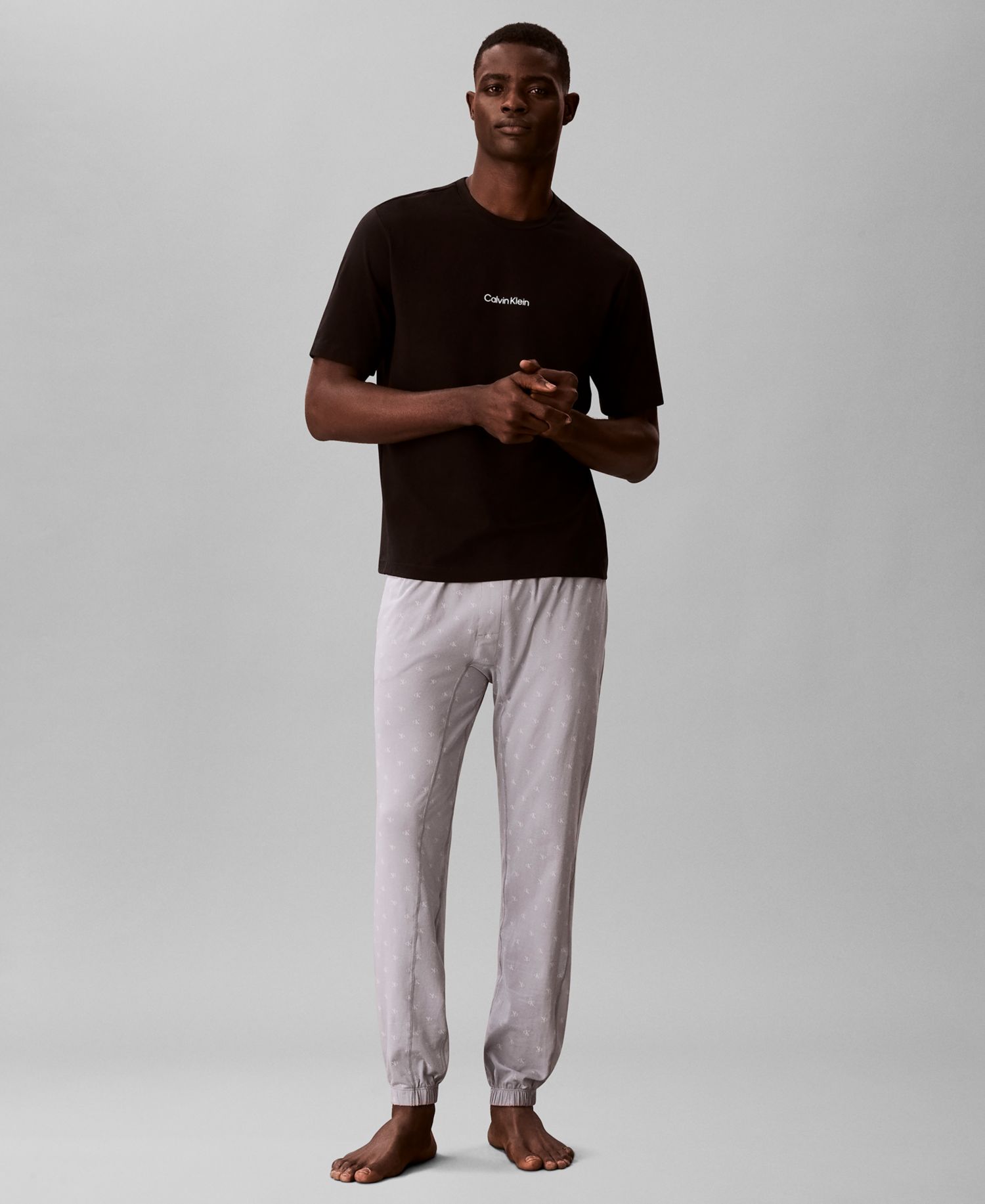 Men's Modern Cotton Logo Pajama Joggers