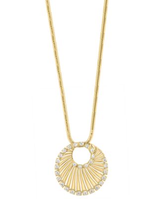 Diamond Pendant Necklace (1/5 ct. t.w.) in 14k Yellow Gold
