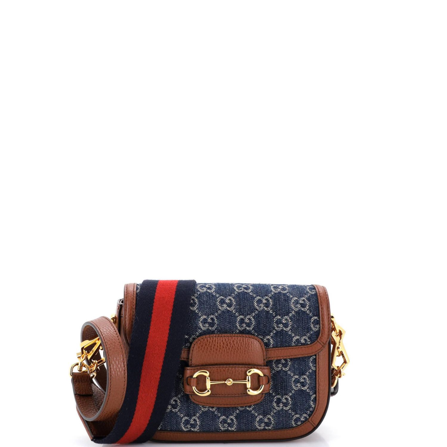 Mini Horsebit 1955 Shoulder Bag GG Denim