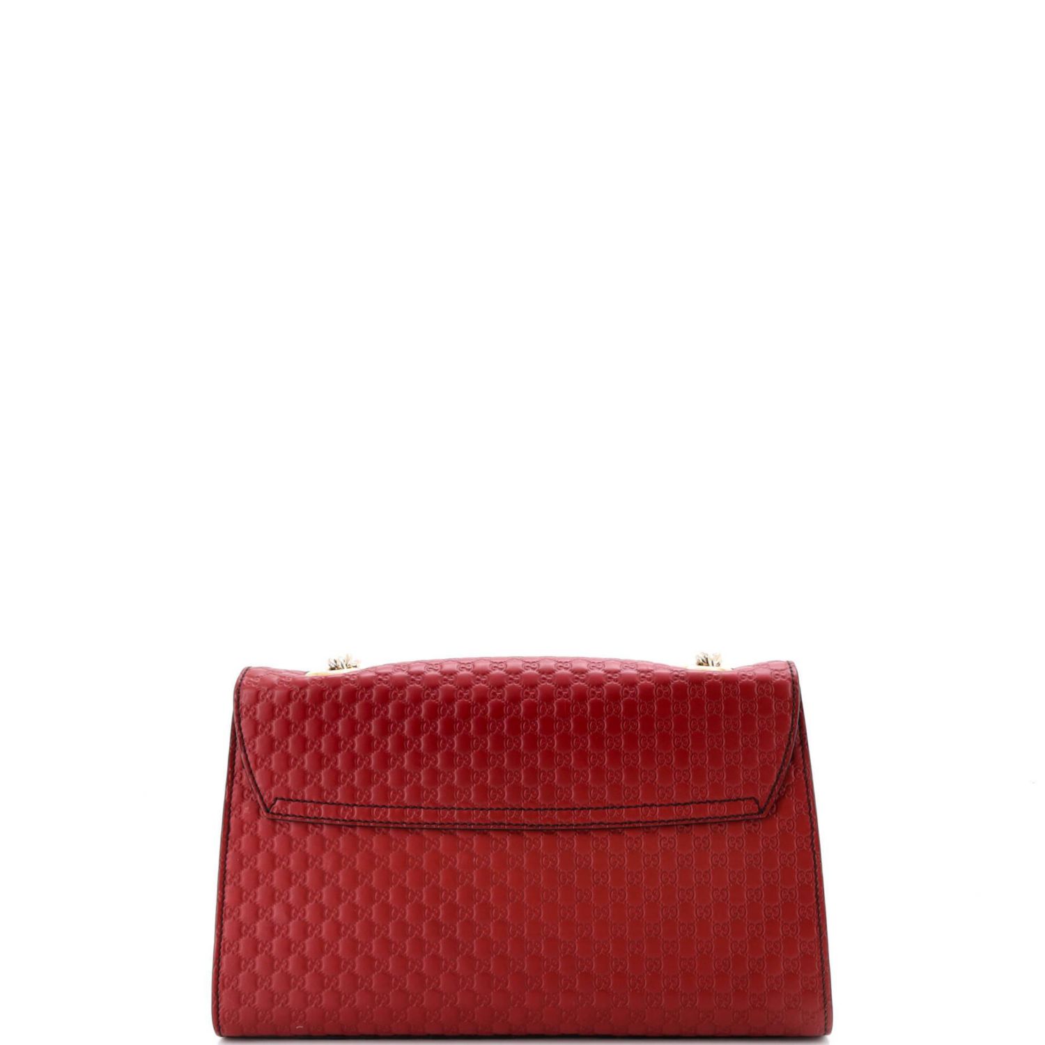 Medium Emily Chain Flap Bag Microguccissima Leather