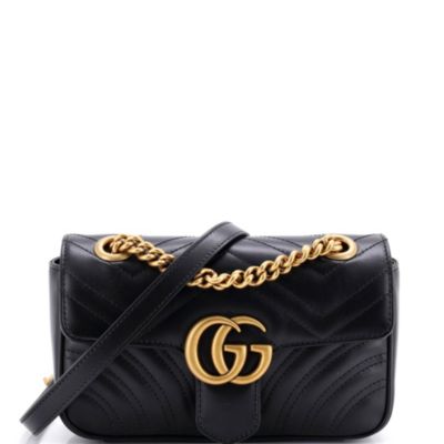 Mini GG Marmont Flap Bag Matelasse Leather