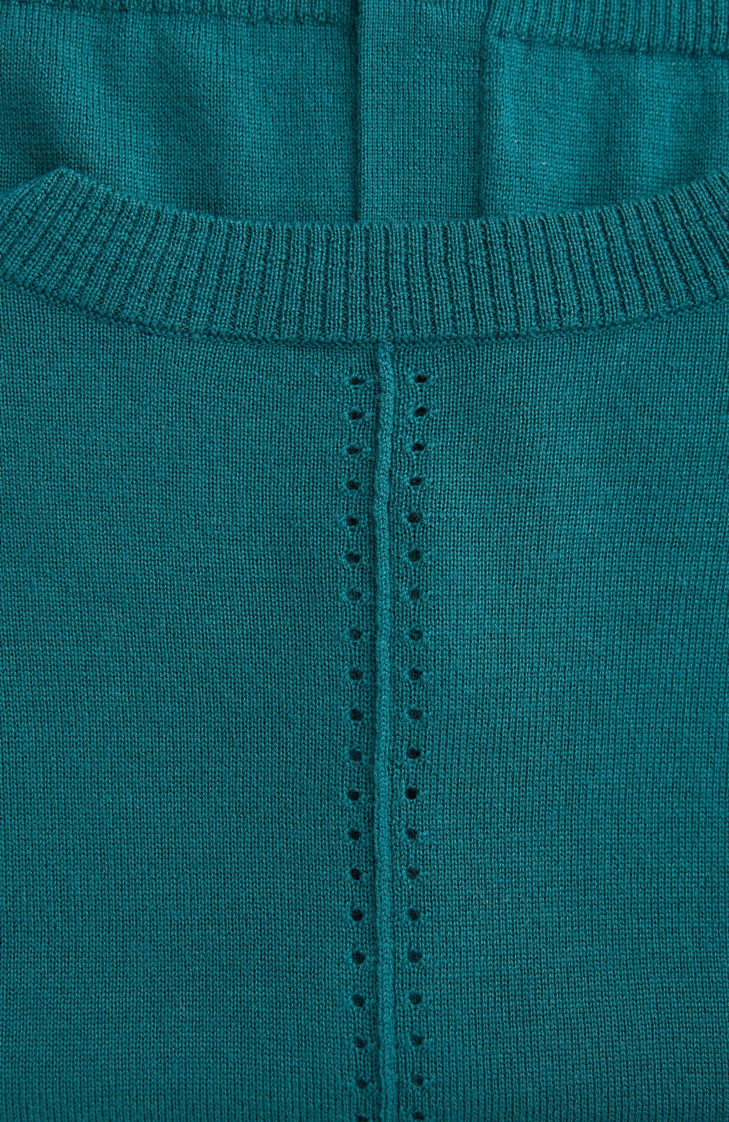 Women's Fine Knit Merino Crew Neck Cardigan