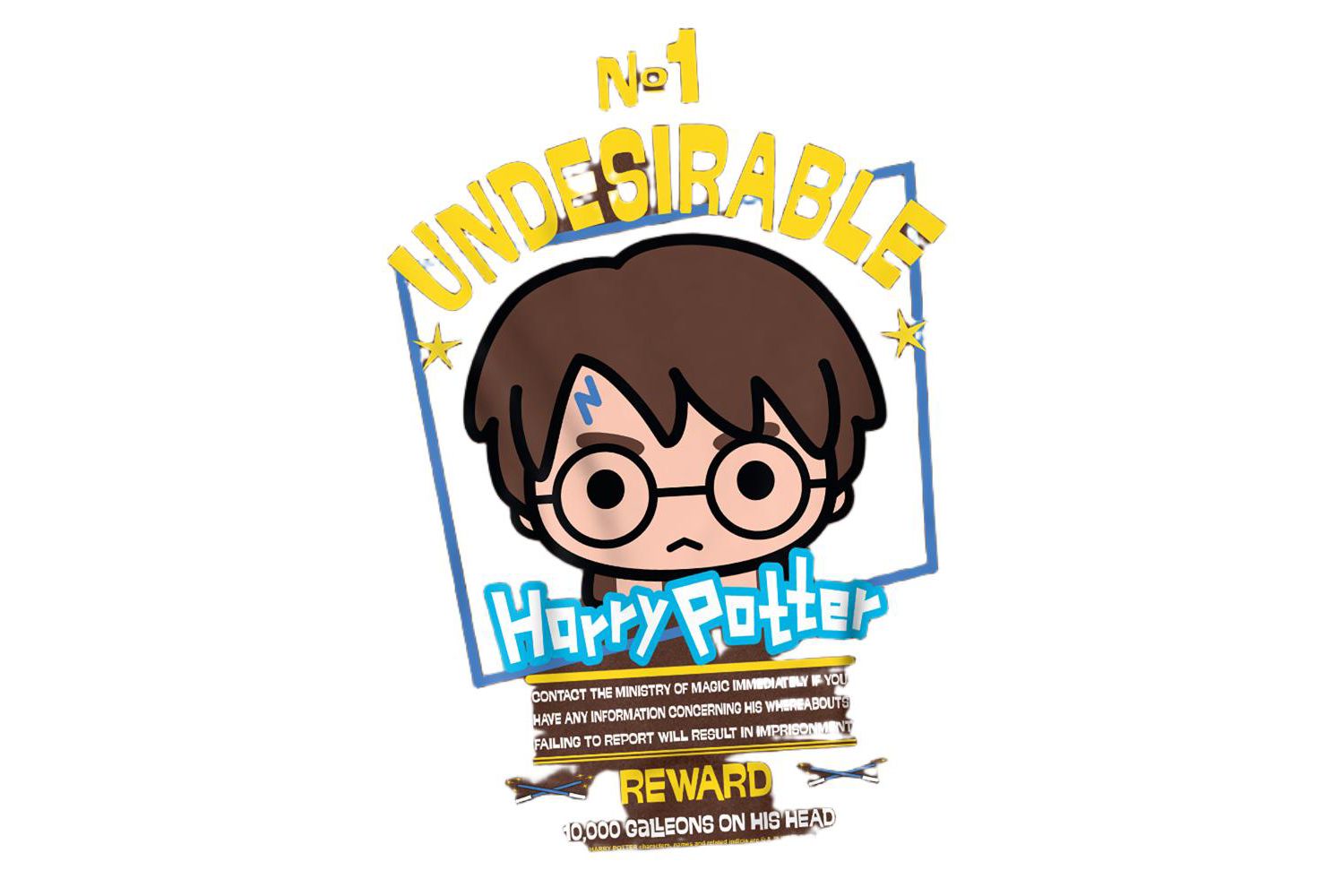 Men's Chibi No 1 Undesirable Poster T Shirt