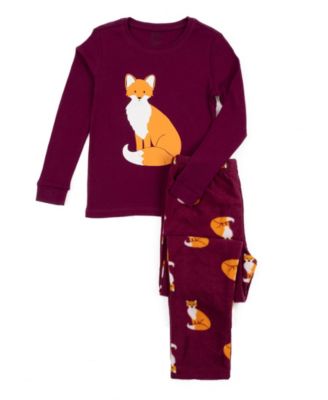 Toddler Matching Family Two-Piece Pajamas - Cotton Top and Fleece Plaid Pants