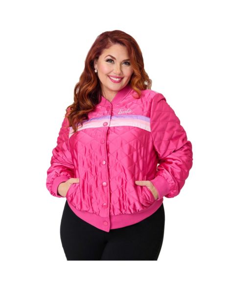 Женские куртки Unique Vintage Plus Size Quilted Varsity Jacket