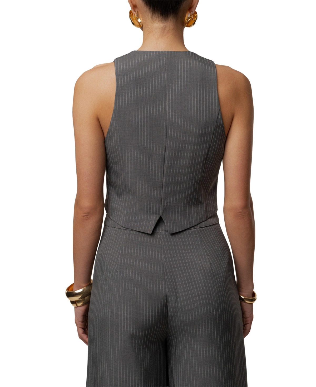 Jluxlabel Women's Relaxed Pinstripe Pant Set