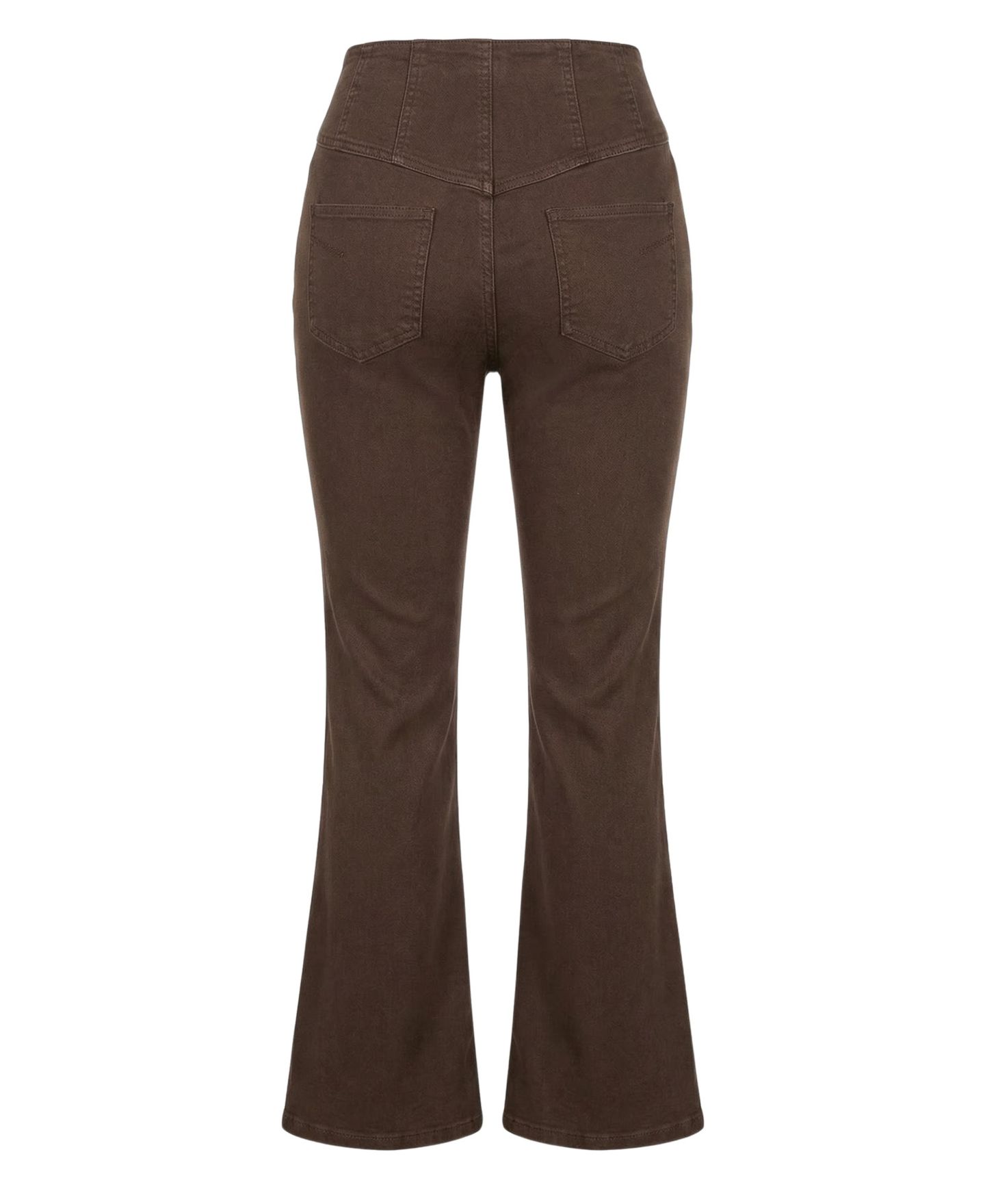 Женские брюки Modenaire High-Waist Button-Front Flare — фото 9