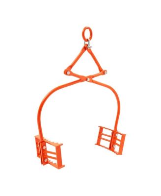 24 in Stone Lifting Tongs 2 Claw Rock Grapple 1100 lb Capacity
