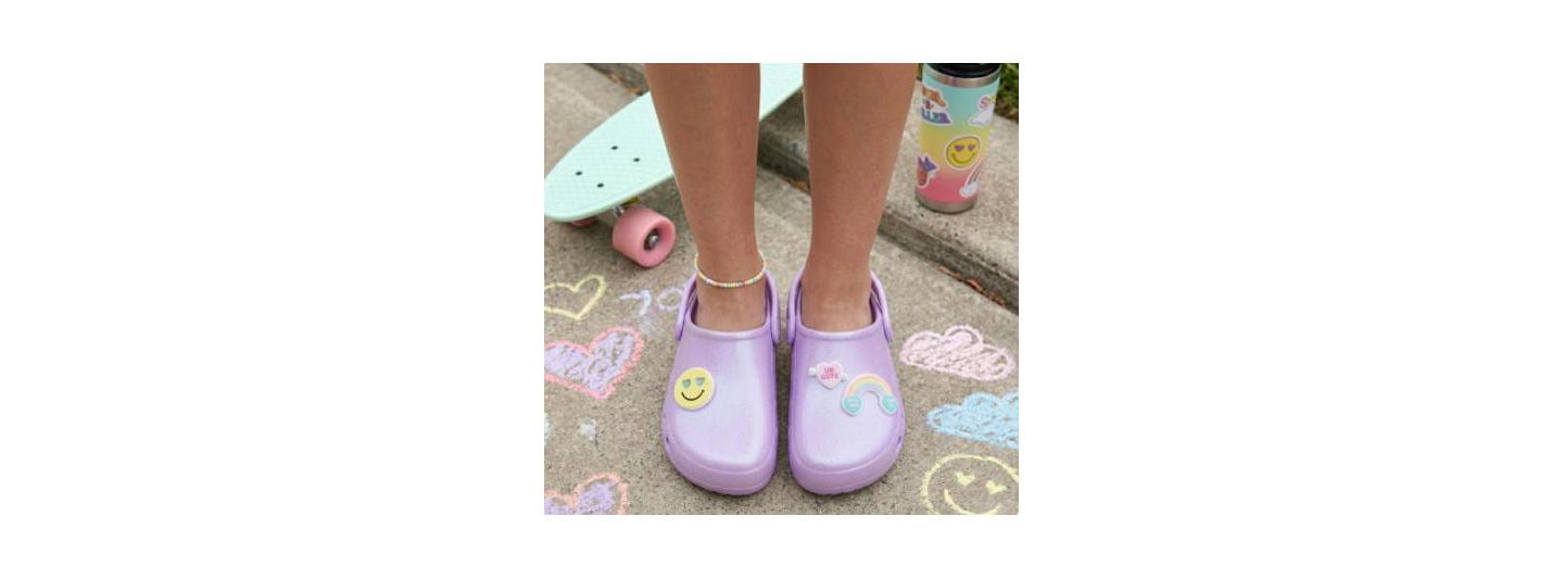 Сабо Sweethearts Candy & Rainbow Design Clogs для девочек, цвет: Фиолетовый — фото 7