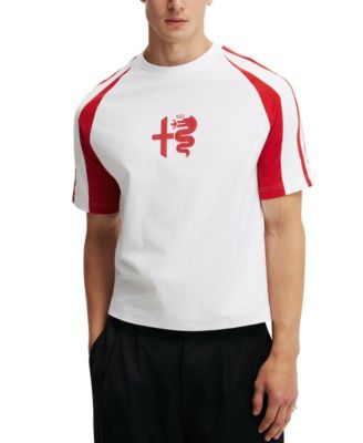 Men's Cropped Modern-Fit Alfa Romeo T-Shirt