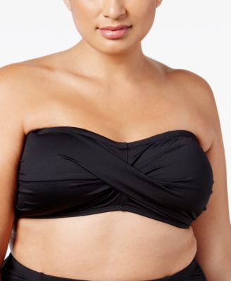 bandeau bikini top plus size