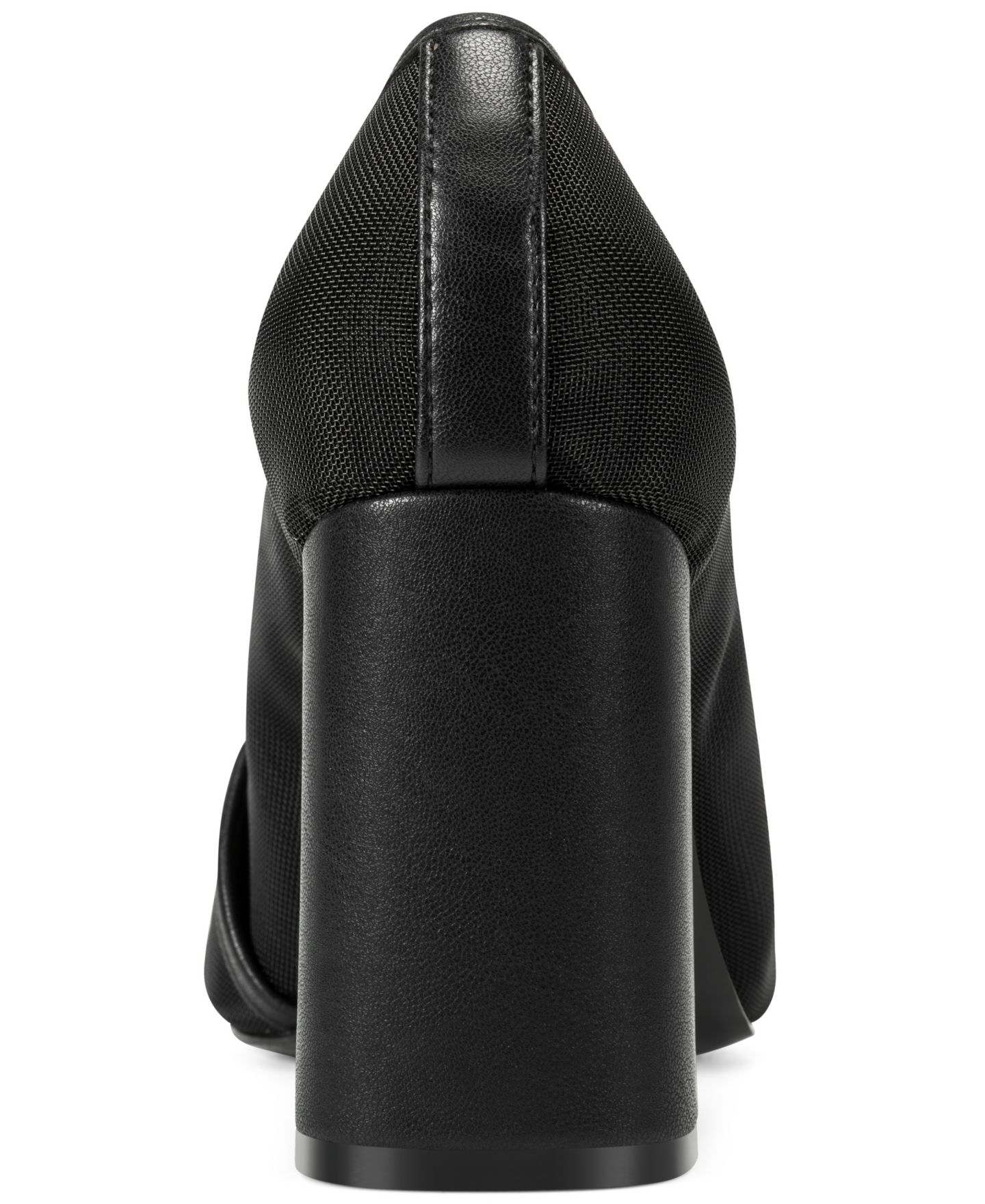 Женские туфли KARL LAGERFELD PARIS Savannah Mesh High Block Heel Pumps, цвет: Чёрный сетчатый — фото 3