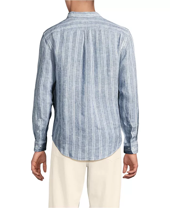 Men's Long Sleeve Linen Shirt - thumbnail 10