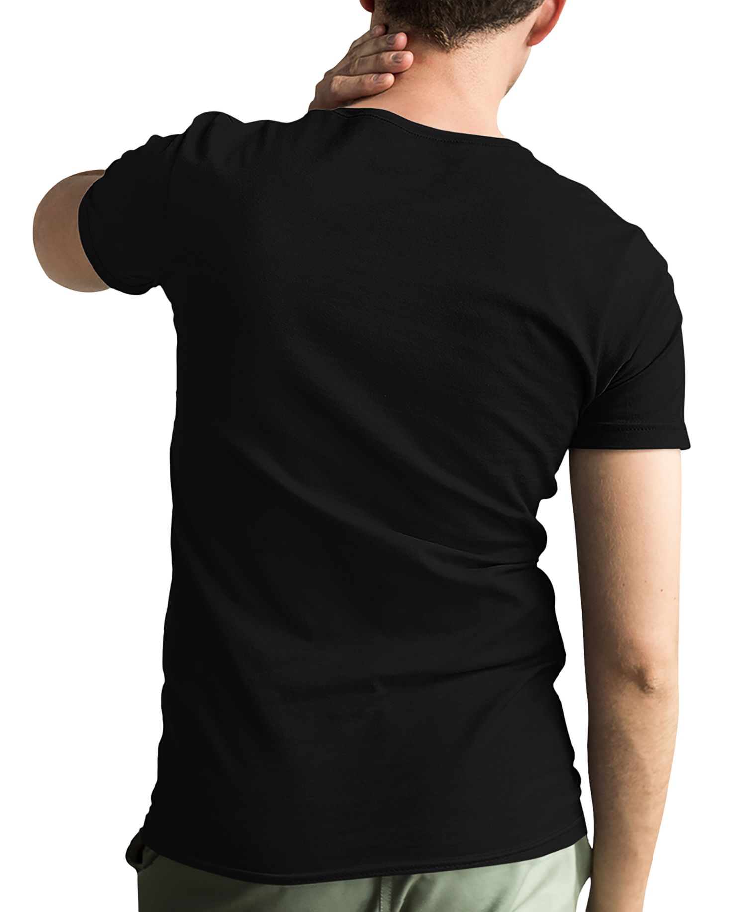 Men's Headphones Word Art Cotton and Polyester Blend T-Shirt