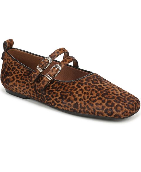 Женские балетки 27 EDIT Naturalizer Dawn 2 Mary Jane Flats, цвет: Коричневый леопардовый с принтом
