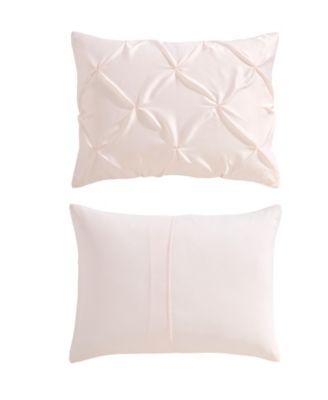 Laura Ashley Pintuck Solid Satin 2-Piece Comforter Set, Twin XL