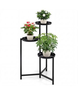 Metal Plant Stand Indoor Outdoor Tall Corner Flower Pot Holder Display Rack