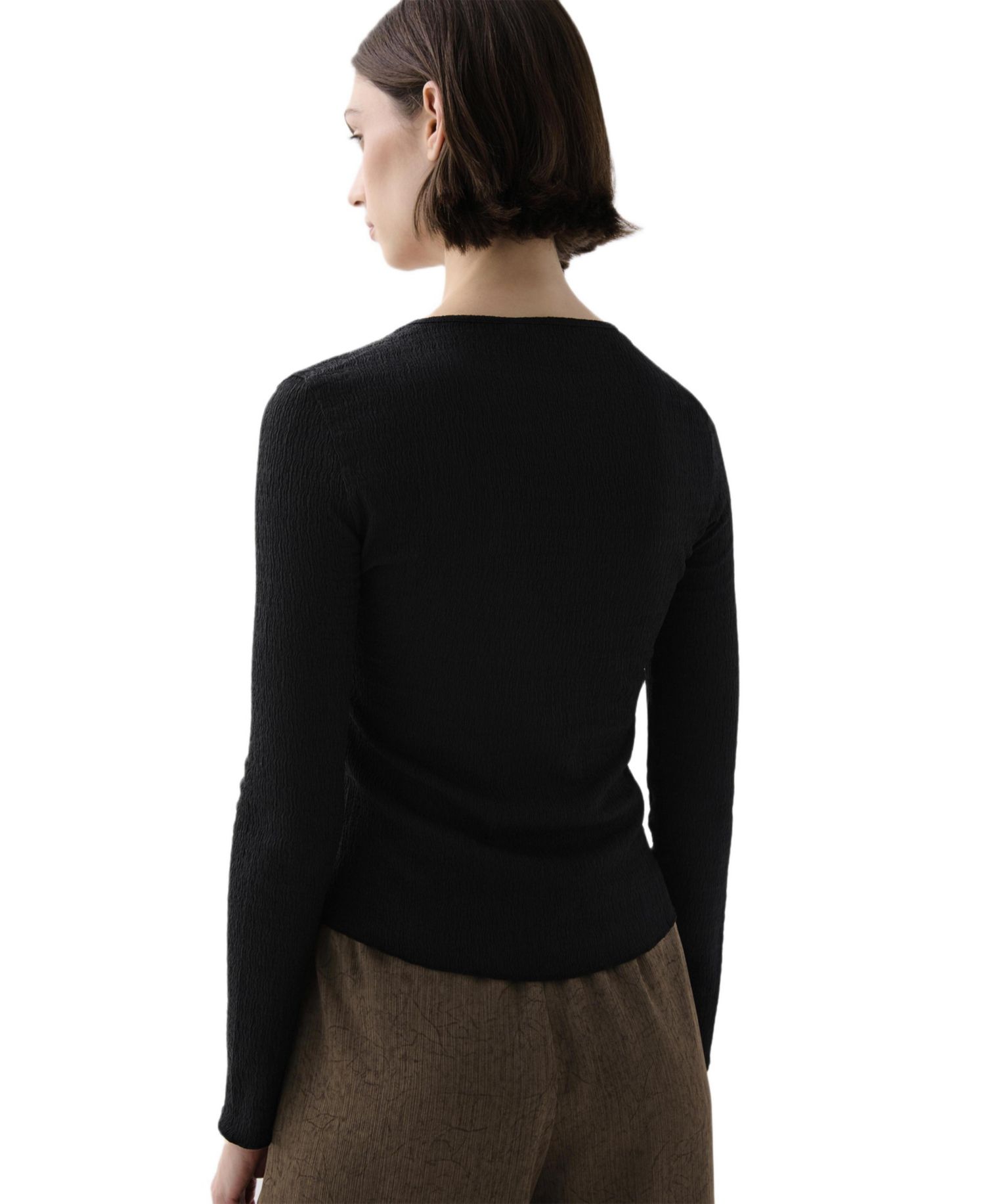 Women's Wrinkle Ls Tee