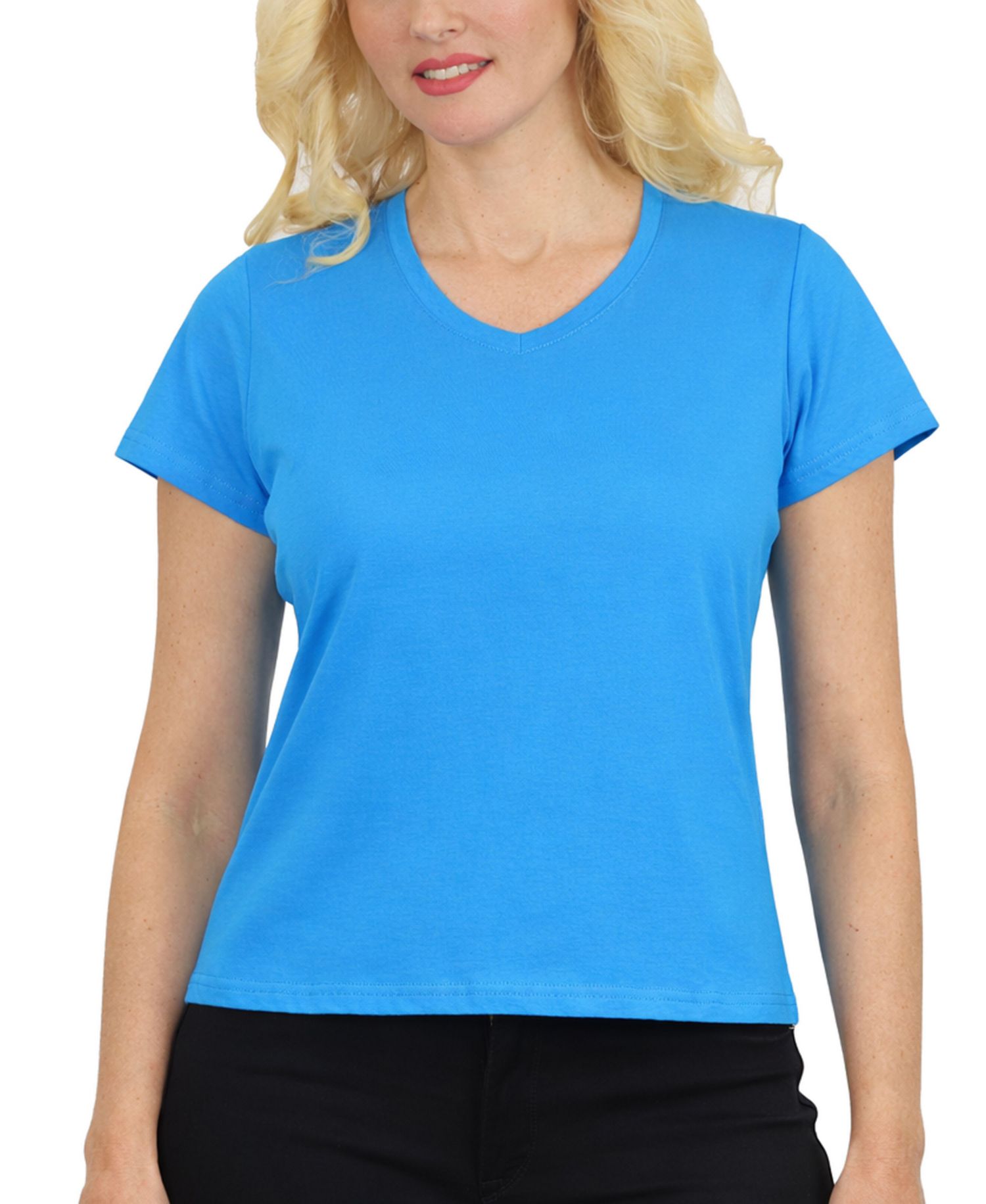 Women's Galaxy Divatee Relaxed Fit V-Neck Short Sleeve T-Shirt