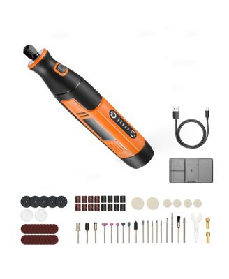 73-Piece Rotary Tool Kit - DC4V Cordless Mini Power Tool,5-Speed 7000-20000 RPM,Multi-Purpose DIY for Engraving Sanding Polishing and Carving