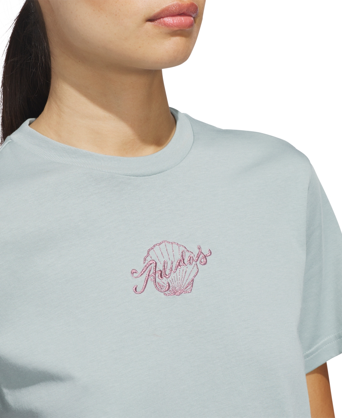 adidas Women's Crewneck Short-Sleeve Cotton T-Shirt
