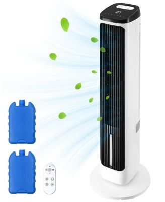 Bladeless Tower Fan 23.3 feet/s 9-Speed Oscillating with 24H Timer