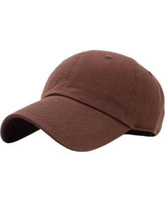 Classic Unisex Cotton Adjustable Low Crown Baseball Cap - Plain Dad Hat for Everyday Wear