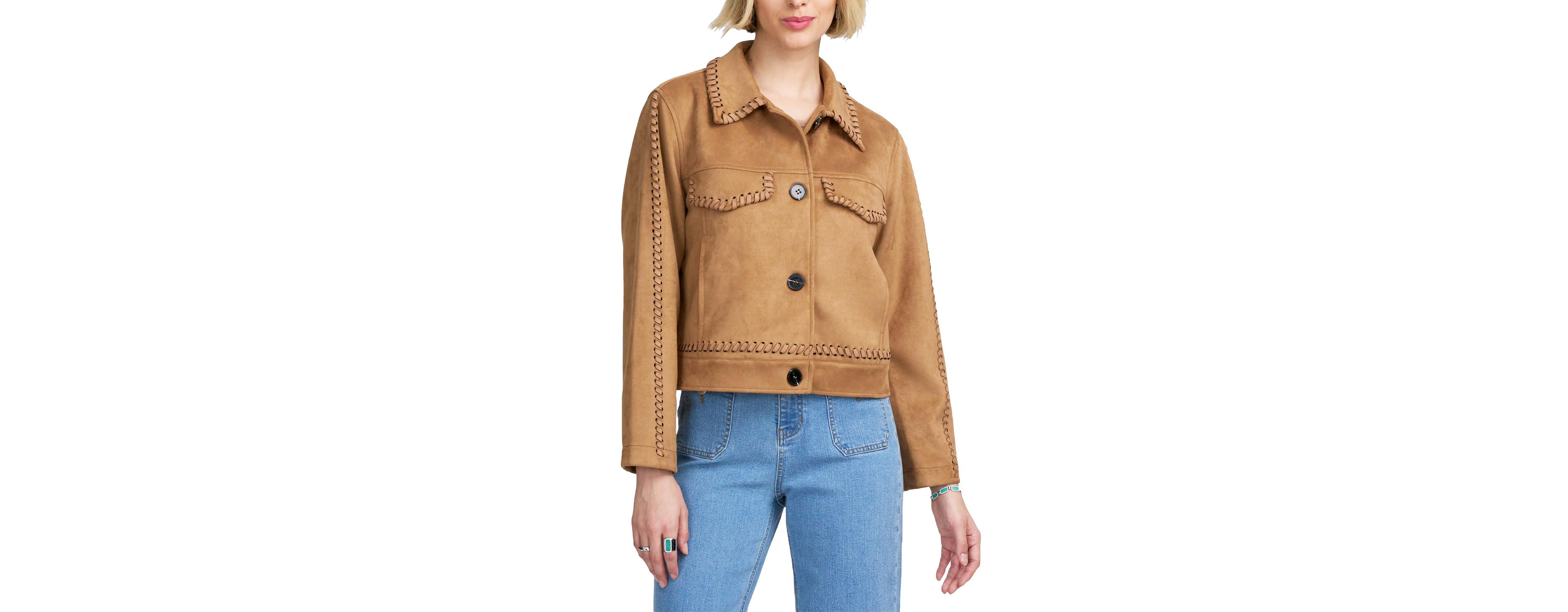 Elle Collection Women's Faux Suede Jacket