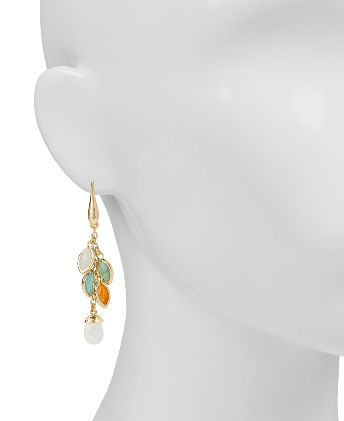 Patricia Nash Gold-Tone Plated Multi Charm Dangle Earrings