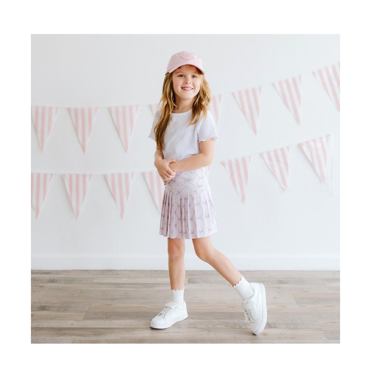 Sweet Wink Girls Pearl Heart Patch Baseball Hat