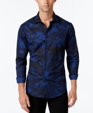 UPC 762373579285 product image for Vince Camuto Men's Camouflage-Print Long-Sleeve Shirt | upcitemdb.com