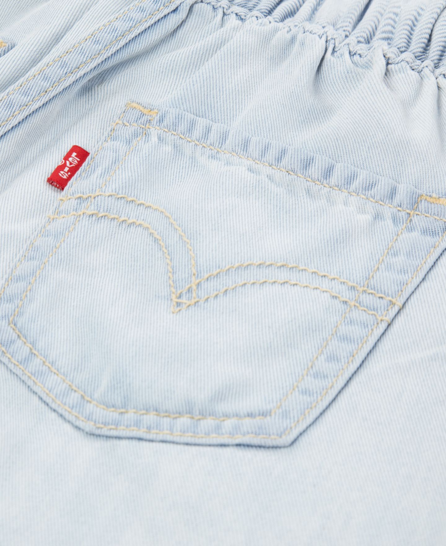 Шорты Levi's Denim Parachute Shorts для девочек, цвет: Light Sugar — фото 8