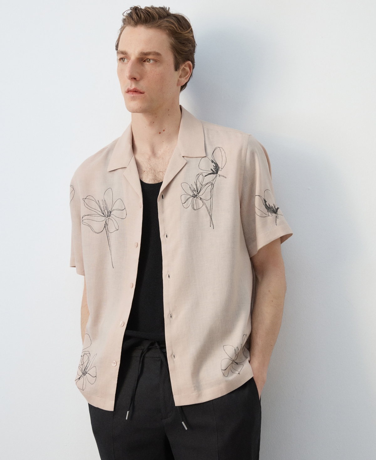 Mango Men's Regular-Fit Printed Shirt