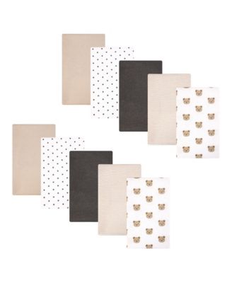 Infant Cotton Poly Flannel Burp Cloths 10-Pack, Cozy Cutie, One Size