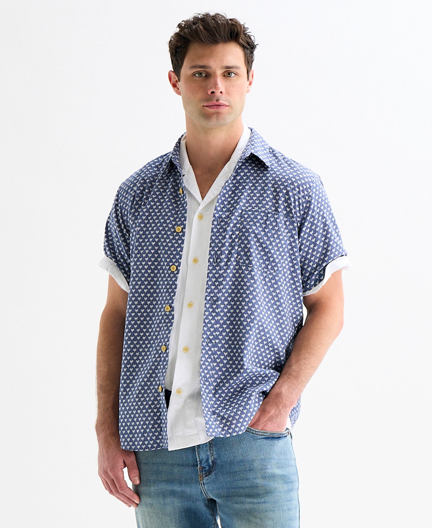 Men's San Gabriel Printed Short-Sleeve Shirt