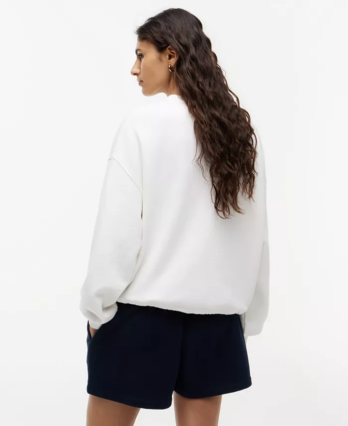 Women's Cotton-Blend Round Neck Sweatshirt - thumbnail 9