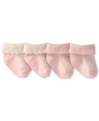 Baby Boys' or Baby Girls' Hello Baby Foldover Socks, 2-Pack