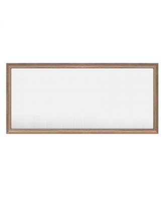 60" x 28" Inch Thick Metal Framed Wall Mirrors for Bedroom, Rectangle Wall-Mounted Mirrors in Dark Brown Wood