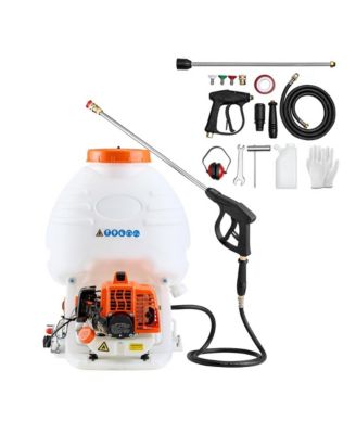 Gas Powered Backpack Sprayer 26.5CC 0.9HP Engine Garden Sprayer with 5 Gallon Tank