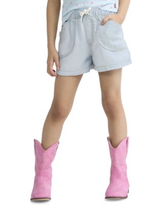Girls' 4-6X Denim Parachute Shorts