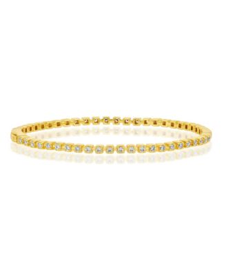 Round 4-Prong CZ Bangle