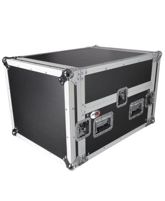 T-6MRSS13ULT Flight Case with Laptop Shelf for 6U Rack x 13U Top Mixer