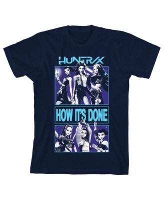 Boys Huntr/X How It's Done Youth Navy Crew Neck Short Sleeve T-shirt-Medium