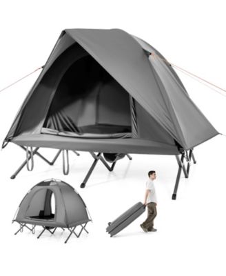 Foldable 2 Person Camping Cot Tent Off Ground Combo Adults