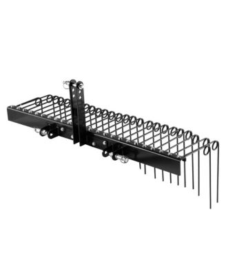 60 in Tow Behind Landscape Rake 3 Point Hitch Yard Dethatcher Rake