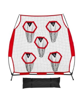 6 x 6 Ft Football Trainer Throwing Net with Carry Case