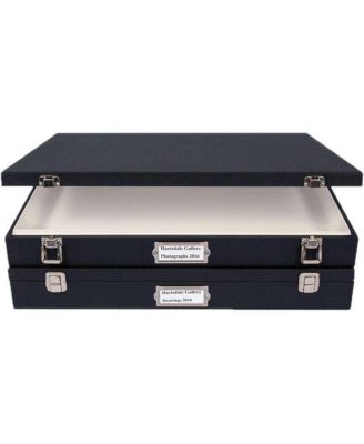 Museum Case with Lined Buckram Cover, 30.5 x 40.5 x 2.5 Inch Depth